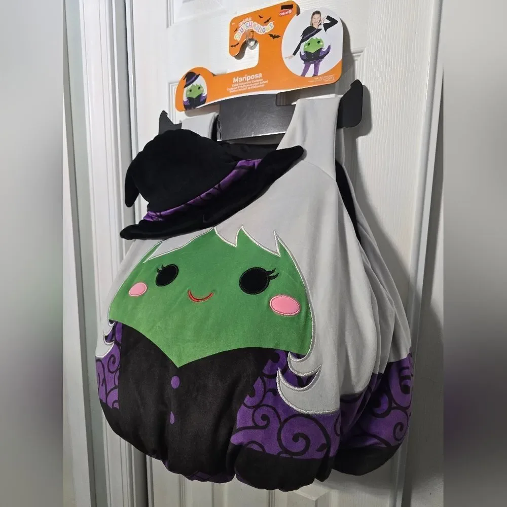 Nwt Squishmallows Kids' Mariposa the Witch Halloween Costume Suit One Size